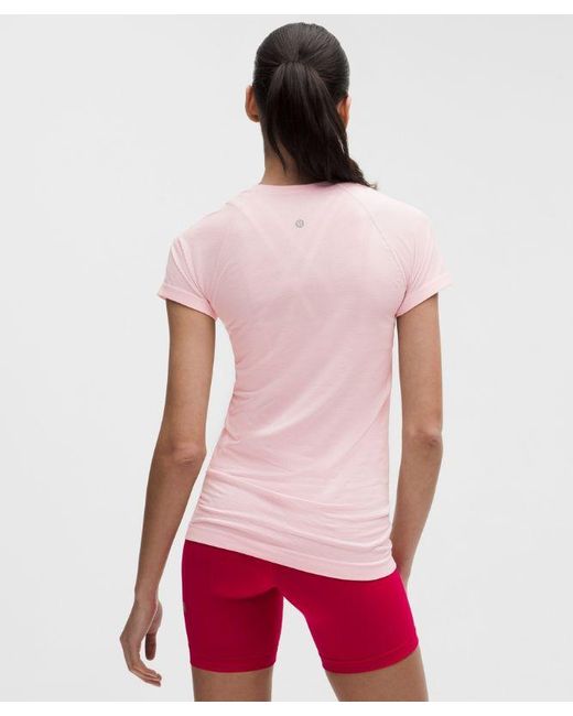 lululemon athletica Red – Swiftly Tech Short-Sleeve Shirt 2.4 Hip Length – – Size 4