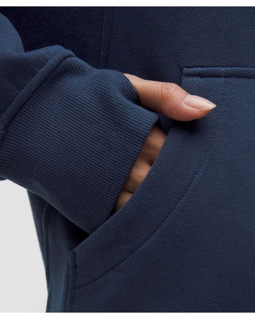 lululemon athletica Blue – Scuba Oversized Funnel-Neck Half Zip Sweatshirt Long – – Size 6