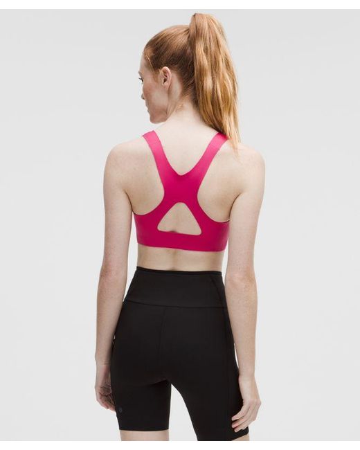lululemon athletica Pink Go Further Bra With Support Code Technology