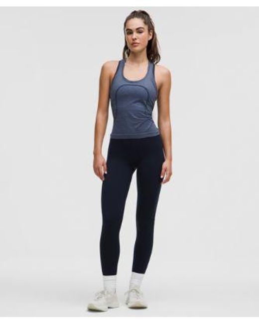 lululemon athletica Blue – Swiftly Tech Racerback Tank Top 2.0 Waist Length – – Size 20