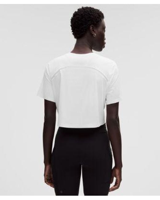 lululemon athletica White – Lightweight Relaxed Running Short-Sleeve Shirt – – Size Large