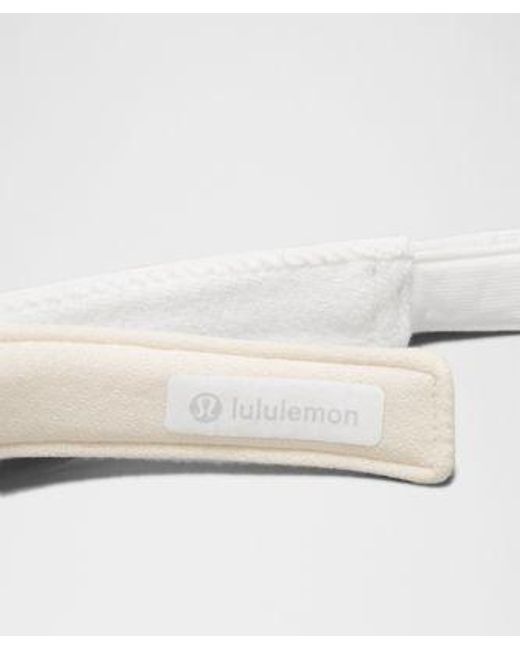 lululemon athletica White Removable Sweatband All-Sport Visor