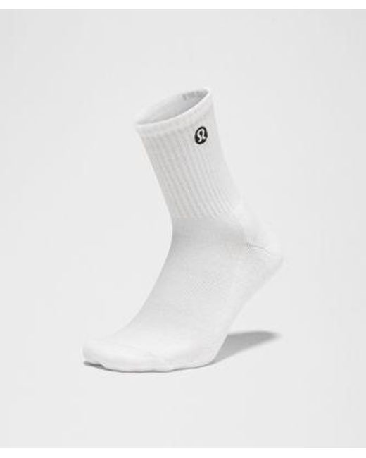lululemon athletica White Daily Essential Quarter Socks