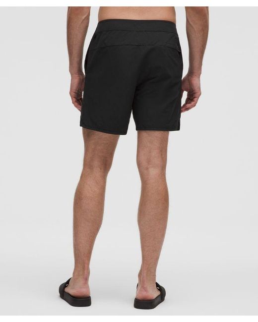 lululemon athletica Black Classic-Fit Linerless Board Short 7" for men