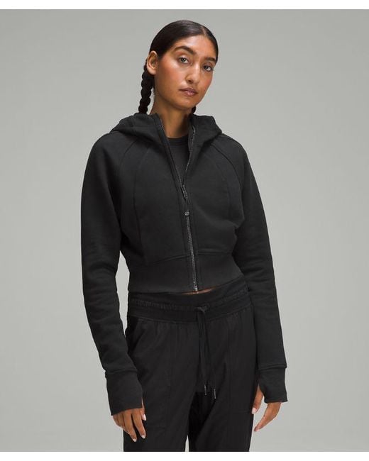 lululemon athletica Scuba Full-zip Cropped Hoodie - Color Black - Size 0