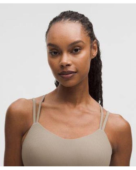 lululemon athletica Green Like A Cloud Ribbed Longline Bra