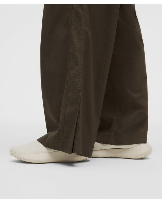 lululemon athletica Brown – Lululinen High-Rise Relaxed-Fit Pants Regular – – Size Large
