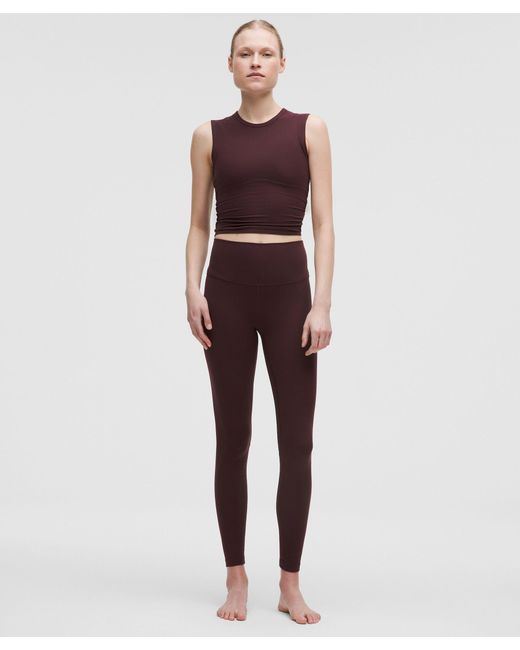 lululemon athletica Red All It Takes Back-Twist Ribbed Tank Top