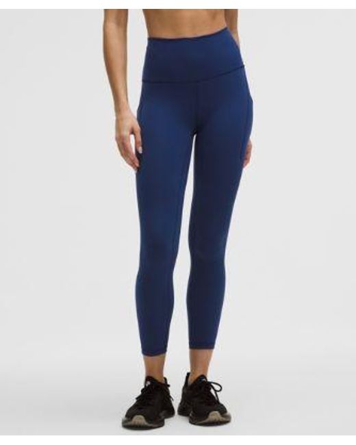 lululemon athletica Blue Wunder Train High-Rise Tight With Pockets 25"