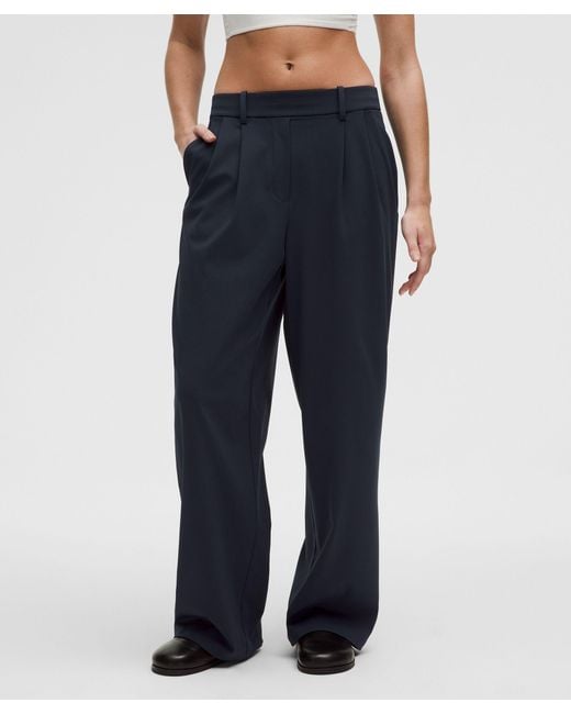 lululemon athletica Blue Daydrift High-Rise Wide-Leg Trouser