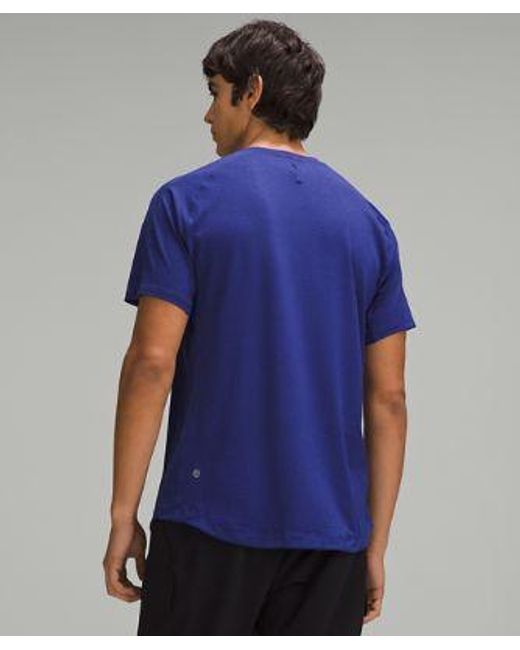 lululemon athletica Blue – License To Train Short-Sleeve Shirt – – for men