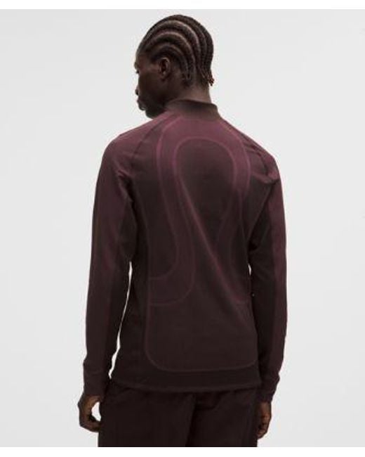 lululemon athletica Purple – Seamless Training Long-Sleeve Shirt Slnsh Collection – – Size Large for men
