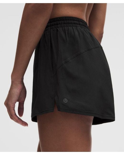 lululemon athletica Black Pace Rival High-Rise Short 3"