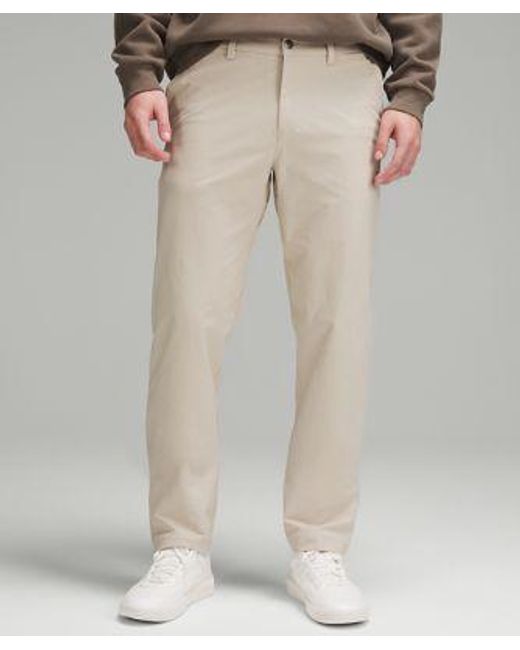 lululemon athletica Natural – Abc Classic-Fit Trousers 34"L Stretch Cotton Versatwill – – for men