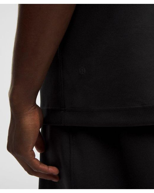 lululemon athletica Black Grand Standard Short-Sleeve Polo for men