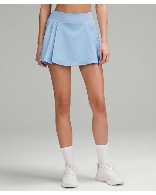 lululemon athletica Blue – Side-Pleat High-Rise Tennis Skirt – –