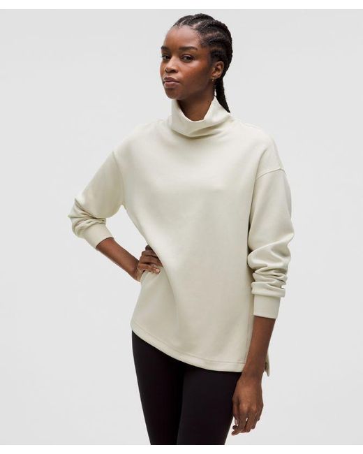 lululemon Oversized Funnel Neck Pullover in Natural Lyst UK