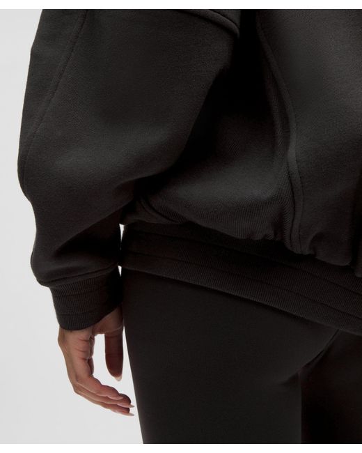 lululemon athletica Black Scuba Oversized Collegiate Jacket