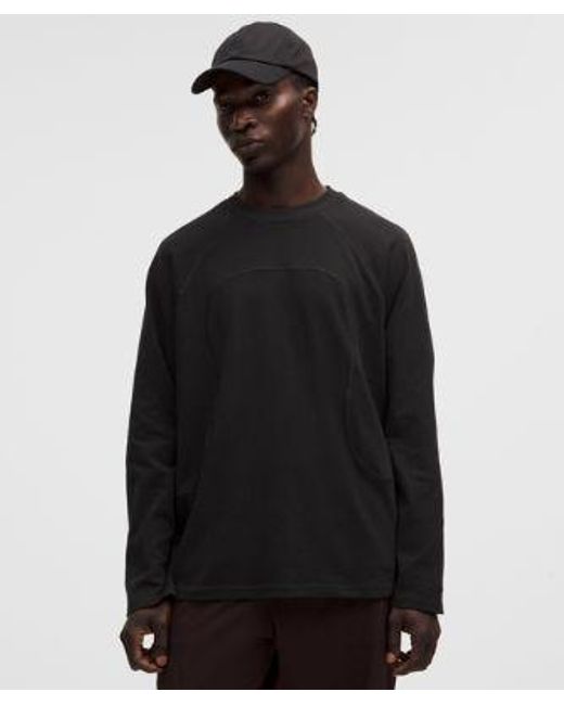 lululemon athletica Black – Organic Oversized Long-Sleeve Shirt Slnsh Collection – – Size Large for men