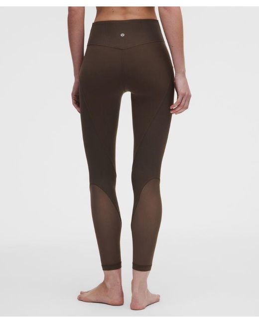 lululemon athletica Multicolor Nulu And Mesh No Line High-Rise Studio Tight 25"