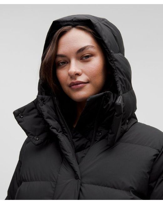 lululemon athletica Wunder Puff Long Jacket - Color Black - Size 12