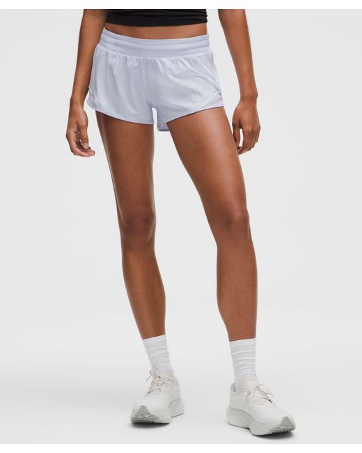 lululemon athletica White Hotty Hot Low-Rise Lined Short 2.5"