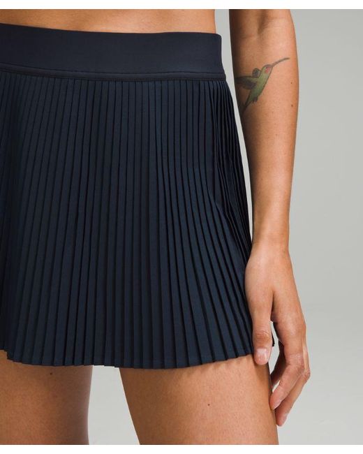 lululemon athletica Blue Varsity High-Rise Pleated Tennis Skirt