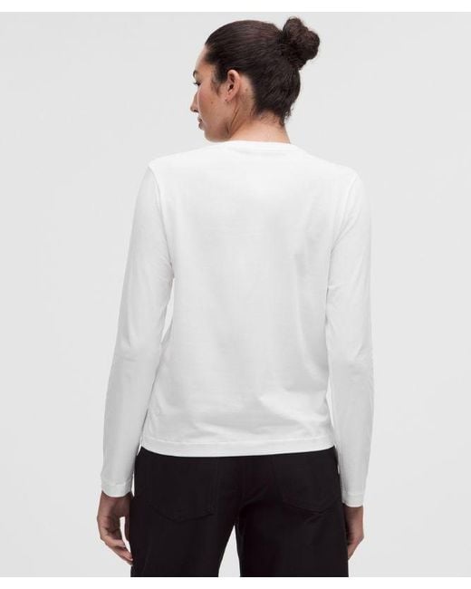 lululemon athletica White The Classic Jersey Long-Sleeve Tee