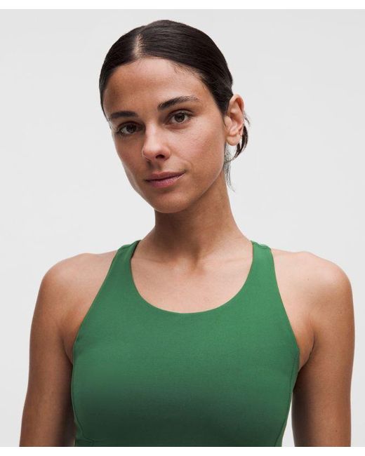 lululemon athletica Green Wunder Train Racerback Tank Top