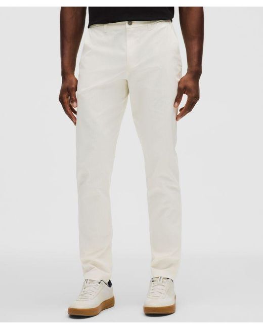 lululemon athletica White Abc Slim-Fit Trouser 34L for men