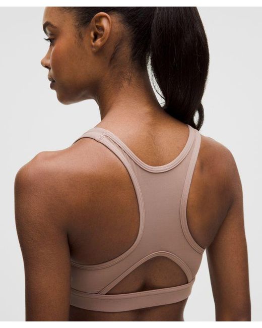lululemon athletica Brown – Wunder Train Mesh-Back Sports Bra Medium Support, B/C Cup – – Size 6