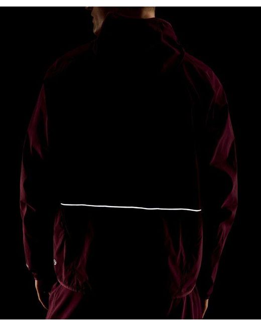 lululemon athletica Red Fast And Free Packable Jacket for men