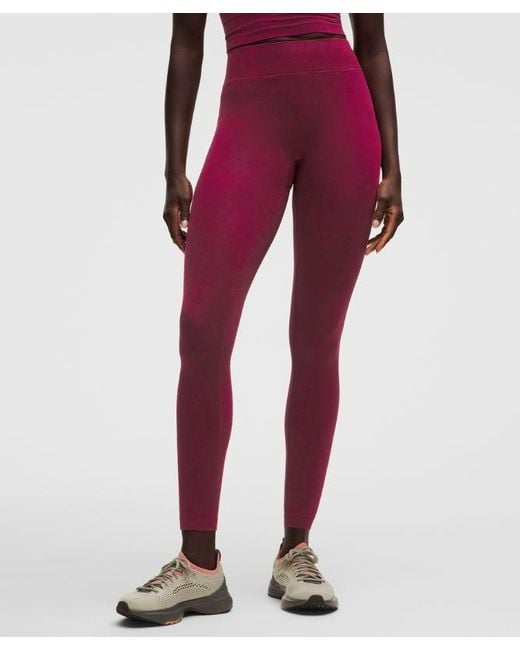 lululemon athletica Red Get Low High-Rise Training Tight 25"