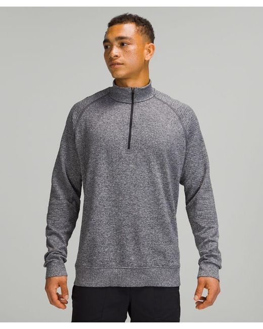 lululemon athletica Gray – Engineered Warmth Half Zip Sweatshirt – / – for men