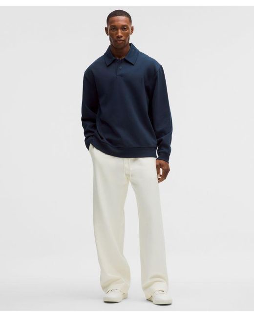lululemon athletica Blue Grand Standard Long-Sleeve Polo for men