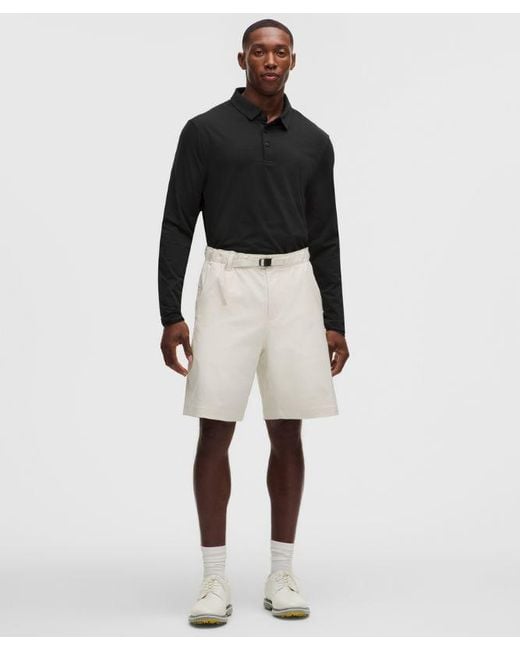 lululemon athletica Black Evolution Long-Sleeve Polo Shirt for men