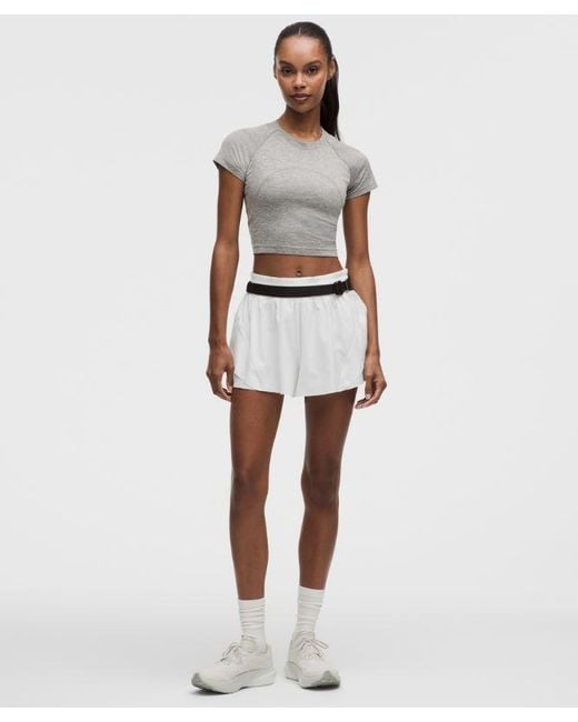 lululemon athletica White Shake It Out High-Rise Running Short 2.5"