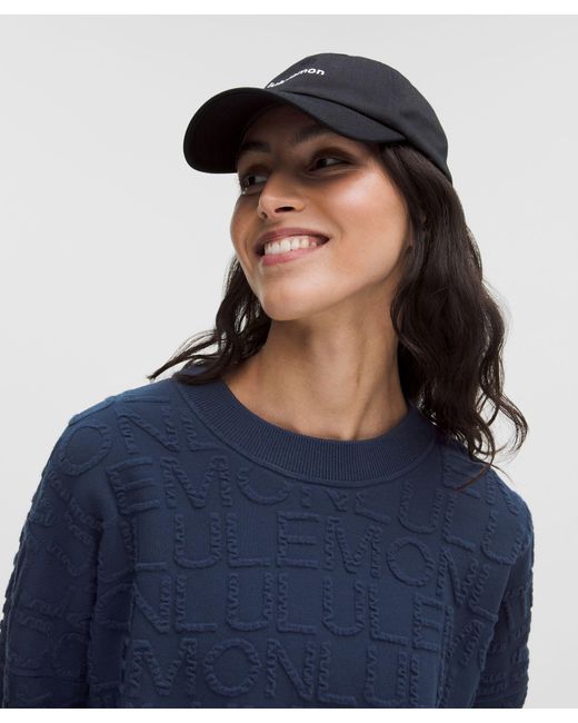 lululemon athletica Blue – Jacquard Crewneck Sweater – Cotton-Blend – – Size Large