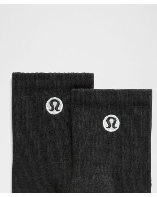 lululemon athletica Black Daily Essential Quarter Socks