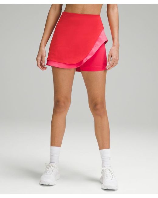 lululemon athletica – Asymmetrical Layered High-Rise Tennis Skirt –