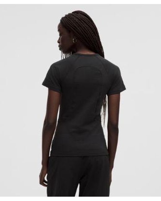 lululemon athletica Black Cotton Terry Short-Sleeve Shirt