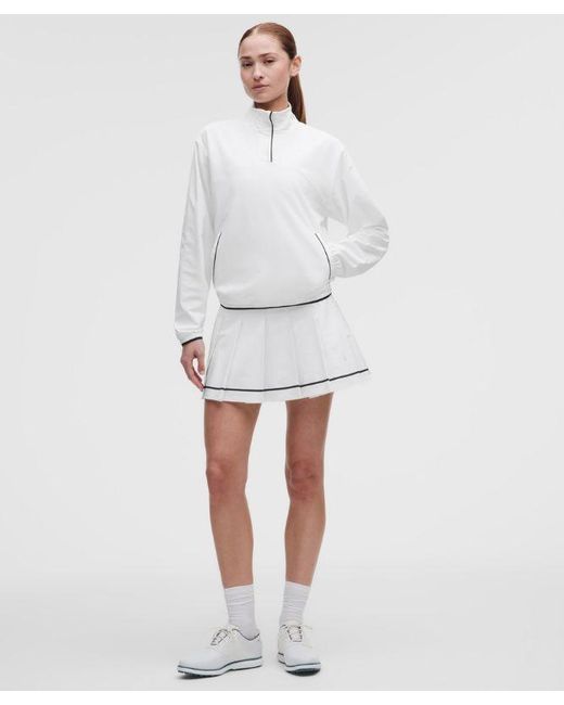 lululemon athletica White – Uv-Protective Lightweight Half Zip Long-Sleeve Top – – Size Large