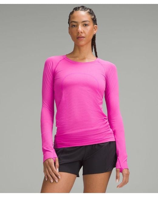 lululemon athletica Pink Swiftly Tech Long-Sleeve Shirt 2.0 Hip Length
