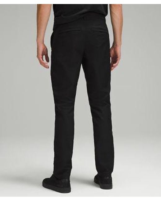lululemon athletica Black Abc Classic-fit Trousers 30"l Smooth Twill for men