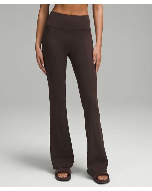 lululemon athletica Brown Groove High-rise Flared Pants With Pockets 32.5"