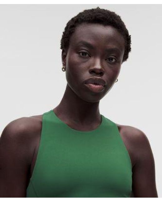 lululemon athletica Green Swift Speed Cropped Tank Top