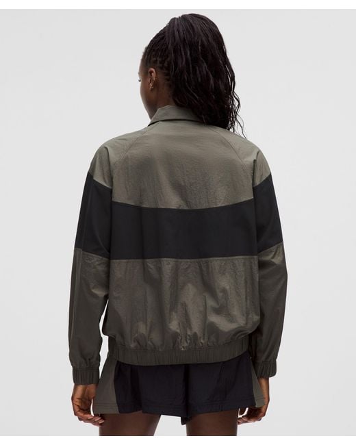 lululemon athletica Black Nylon Collared Jacket