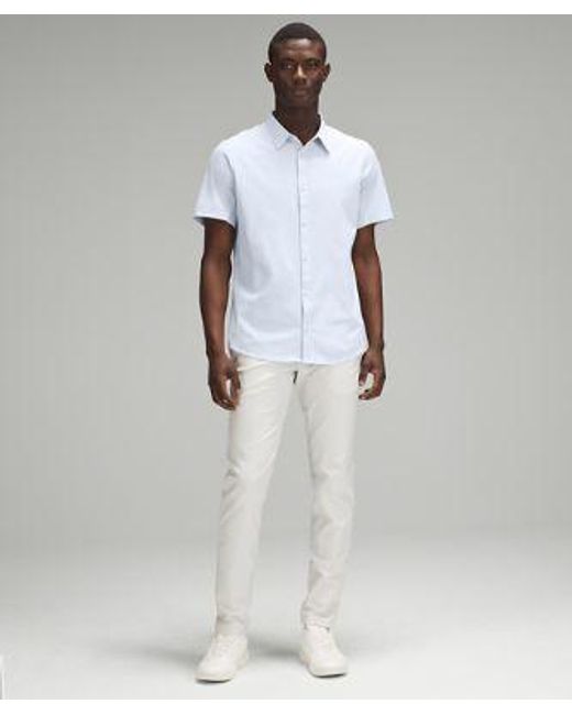 lululemon athletica White – Airing Easy Short-Sleeve Shirt – /Pastel – for men