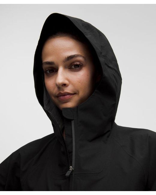 lululemon athletica Black – Lightweight Waterproof Running Jacket – – Size 6