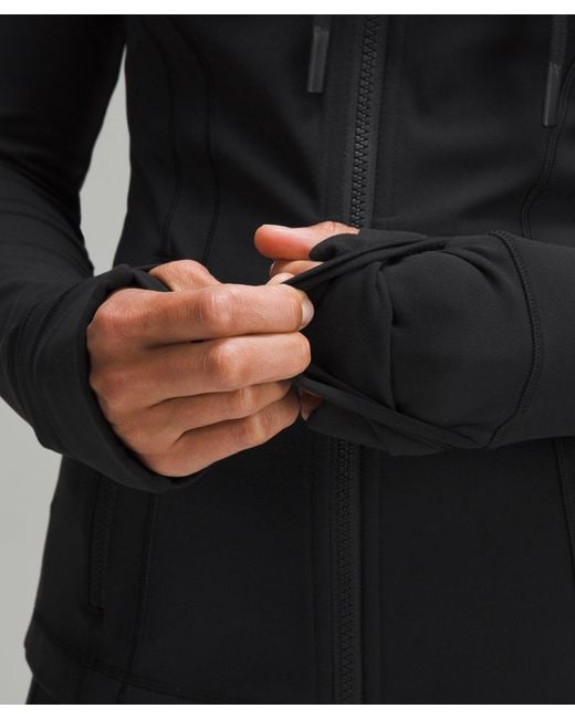 lululemon Hooded Define Jacket Nulu - Black | Pure Barre Life